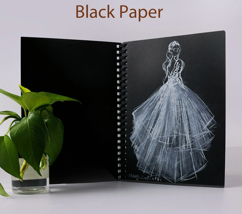 Black Paper Sketch Notebook for Drawing