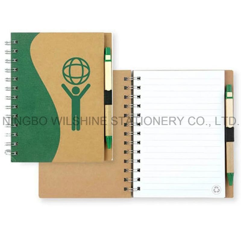 Quality Spiral Notebook with Full Color Printed Cardboard Cover (SNB111)